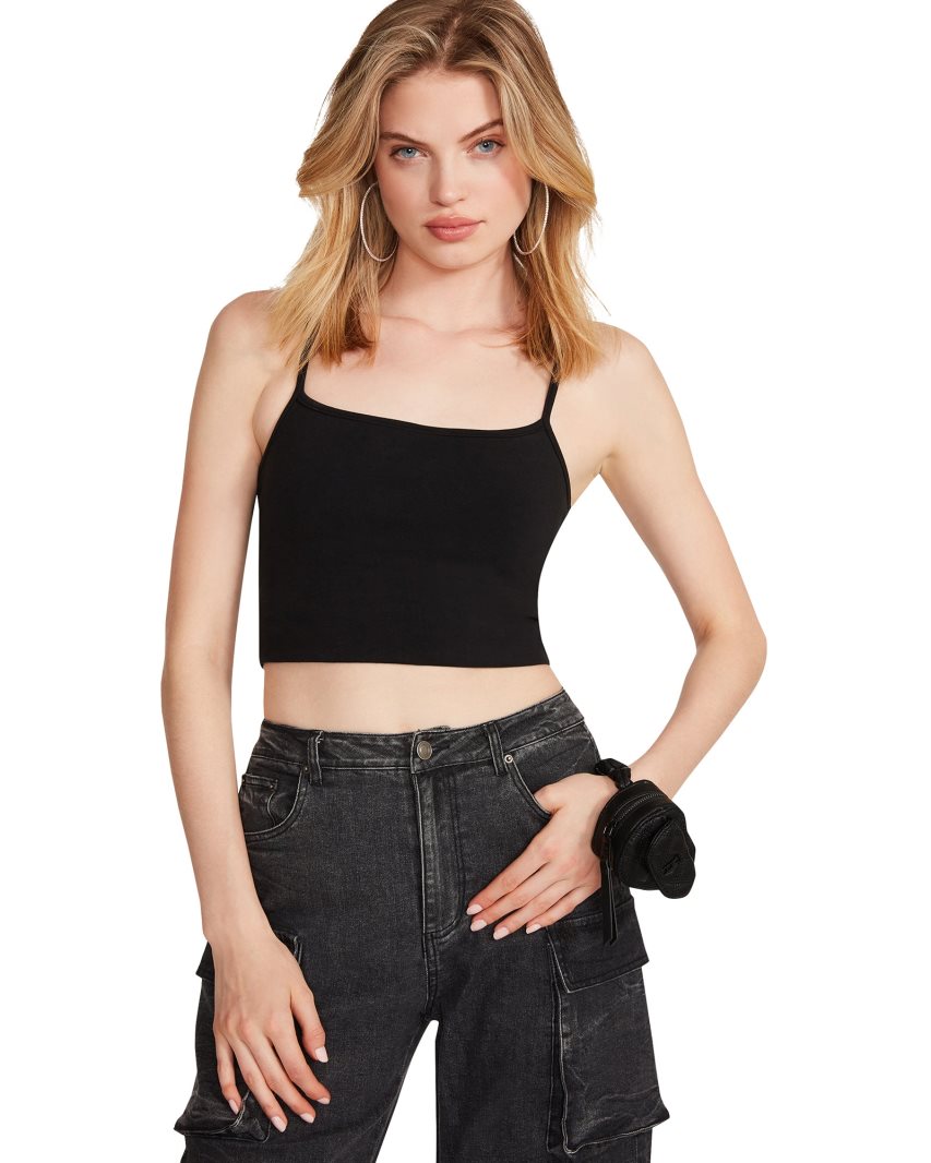 Pantalones Steve Madden Brody Denim Mujer Negras | ES WK8423